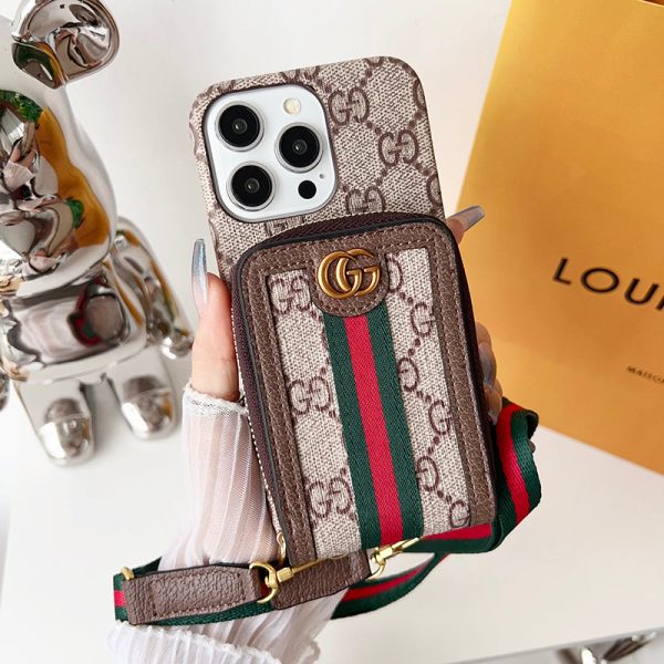 Lou GG Card Holder Chain iPhone Case - 图片 18