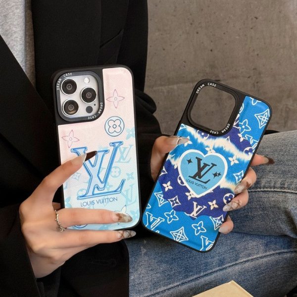 Lou Blue Leather iPhone Case - 图片 3