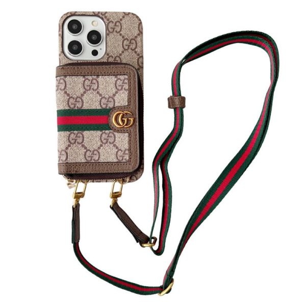 Lou GG Card Holder Chain iPhone Case - 图片 16