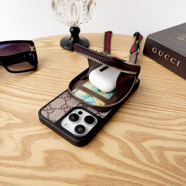 Lou GG Card Holder Chain iPhone Case - 图片 8