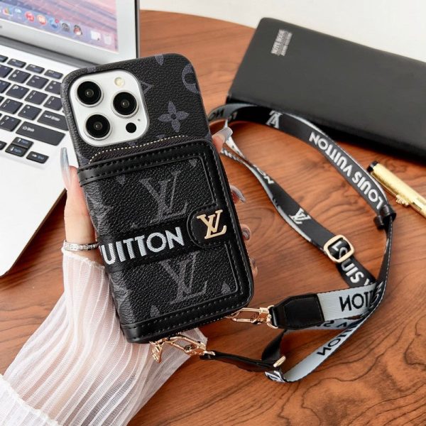 Lou GG Card Holder Chain iPhone Case - 图片 4