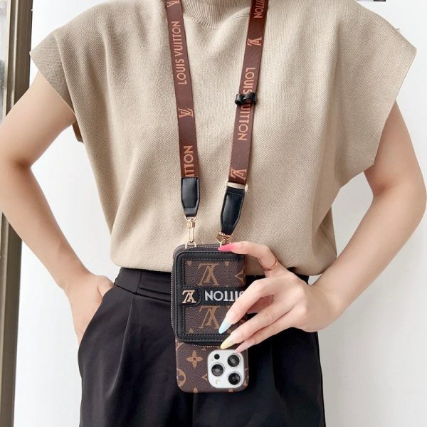 Lou GG Card Holder Chain iPhone Case - 图片 5