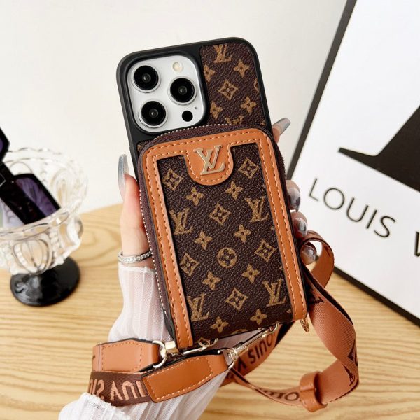 Lou GG Card Holder Chain iPhone Case - 图片 4