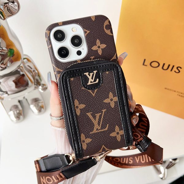 Lou GG Card Holder Chain iPhone Case - 图片 19