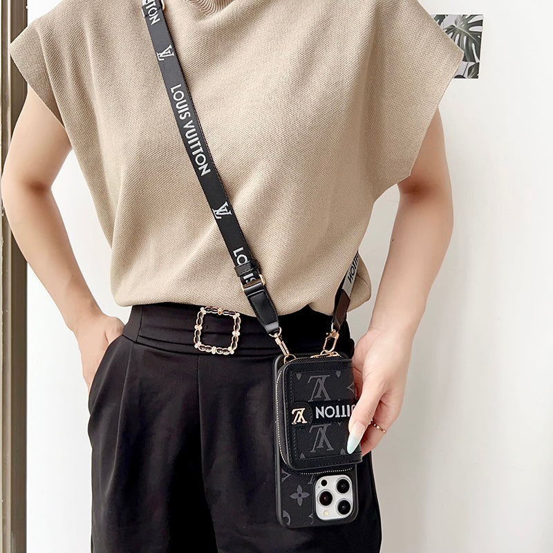 Lou GG Card Holder Chain iPhone Case - 图片 2