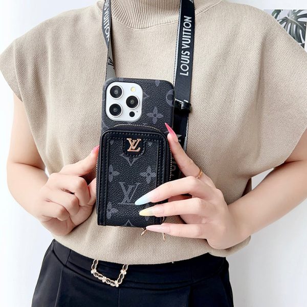 Lou GG Card Holder Chain iPhone Case - 图片 10