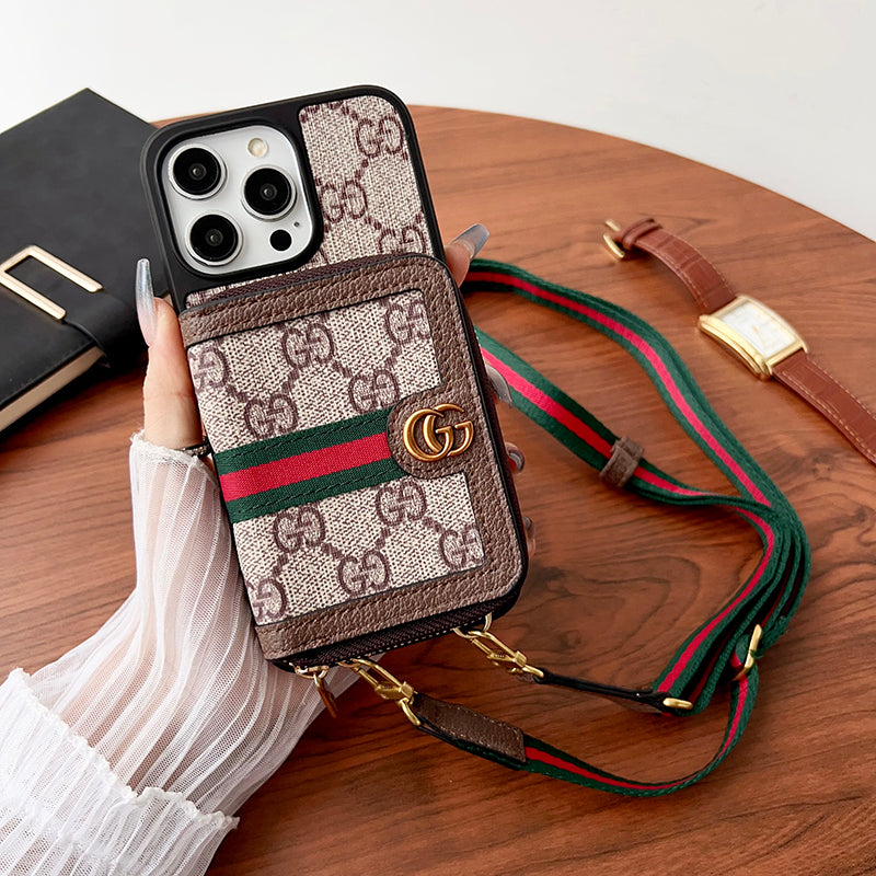 Lou GG Card Holder Chain iPhone Case - 图片 17