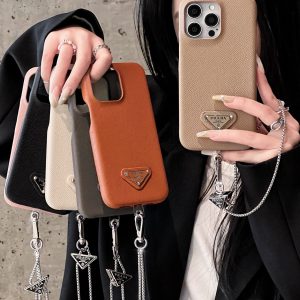 Pra Leather Crossbody iPhone Case