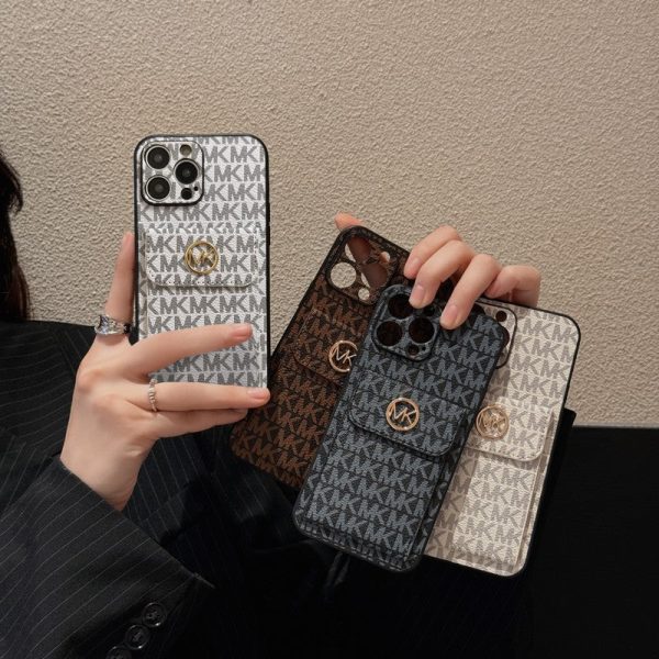 MK Card Bag Gold iPhone Case - 图片 5