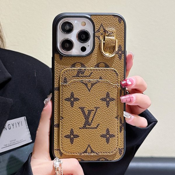 Lou Card Holder Leather iPhone Case - 图片 12