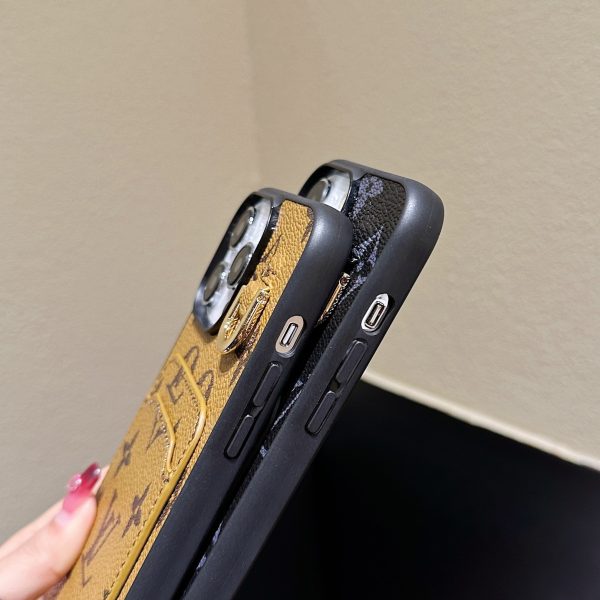 Lou Card Holder Leather iPhone Case - 图片 3