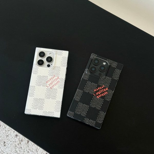 Lou Black & White Sqaure iPhone Case - 图片 14