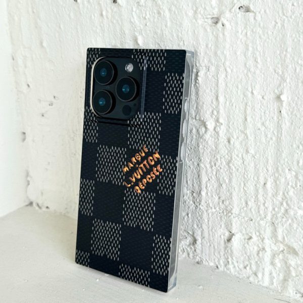 Lou Black & White Sqaure iPhone Case - 图片 3