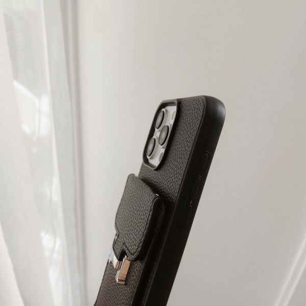 H Card Bag Leather Crossbody iPhone Case - 图片 9