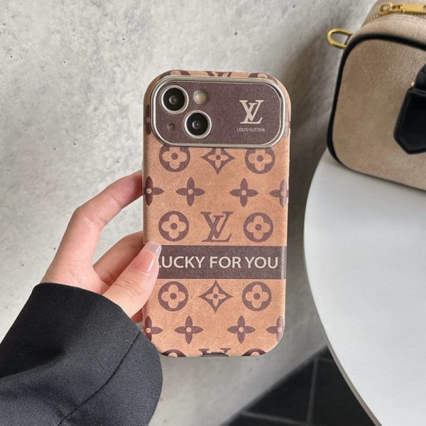 Lou Brown & Black Classic Leather iPhone Case - 图片 14