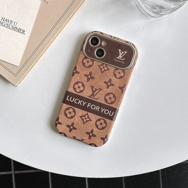 Lou Brown & Black Classic Leather iPhone Case - 图片 15