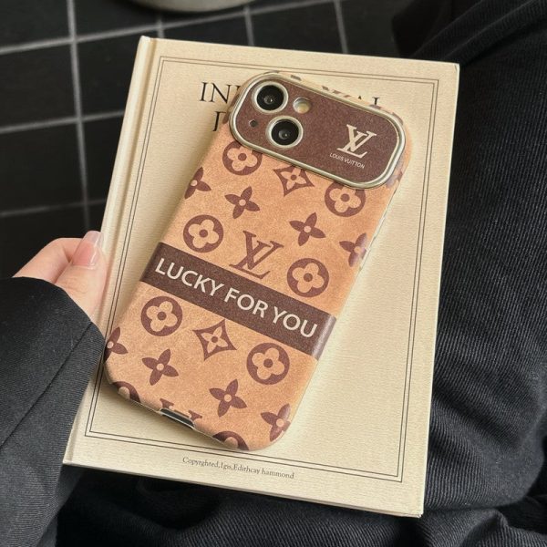 Lou Brown & Black Classic Leather iPhone Case - 图片 18