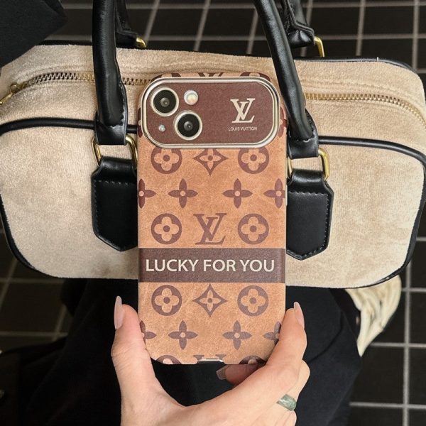 Lou Brown & Black Classic Leather iPhone Case - 图片 7