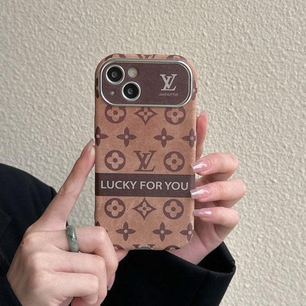 Lou Brown & Black Classic Leather iPhone Case - 图片 13