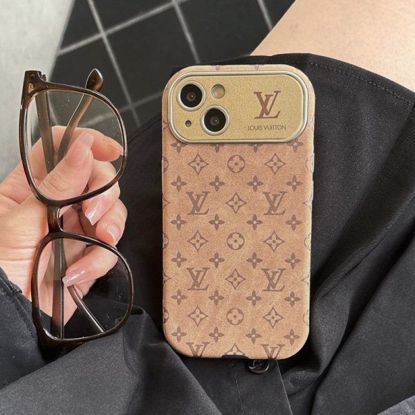 Lou Brown & Black Classic Leather iPhone Case - 图片 11