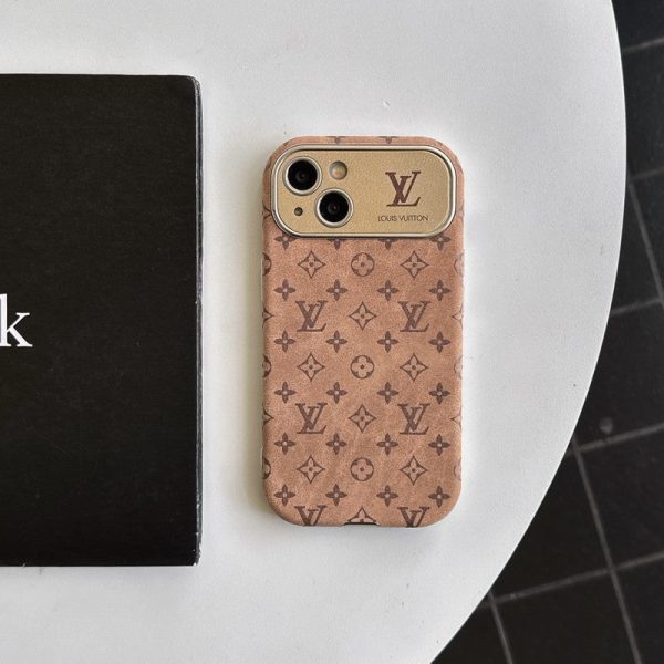 Lou Brown & Black Classic Leather iPhone Case - 图片 5