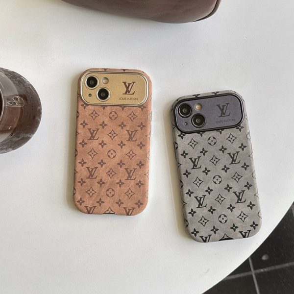 Lou Brown & Black Classic Leather iPhone Case - 图片 4