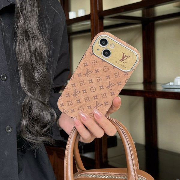 Lou Brown & Black Classic Leather iPhone Case - 图片 9