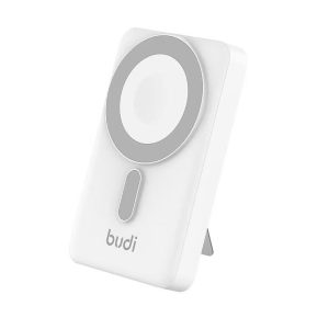 Compact Wireless Charging Power Bank – Fast & Portable for Phones, AirPods & Watches