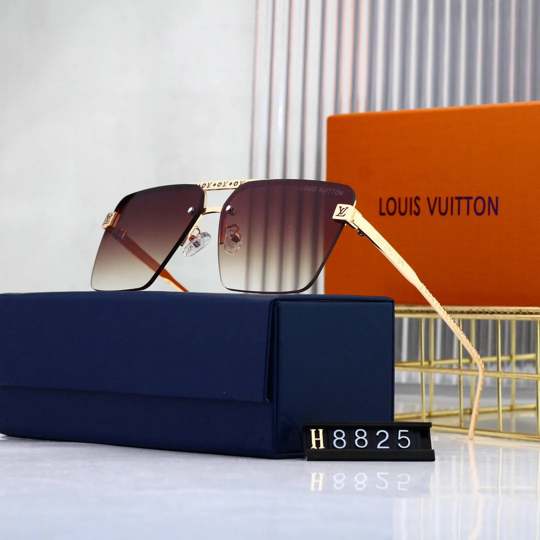 HD Metal Monogram Sunglasses H8825 - 图片 6