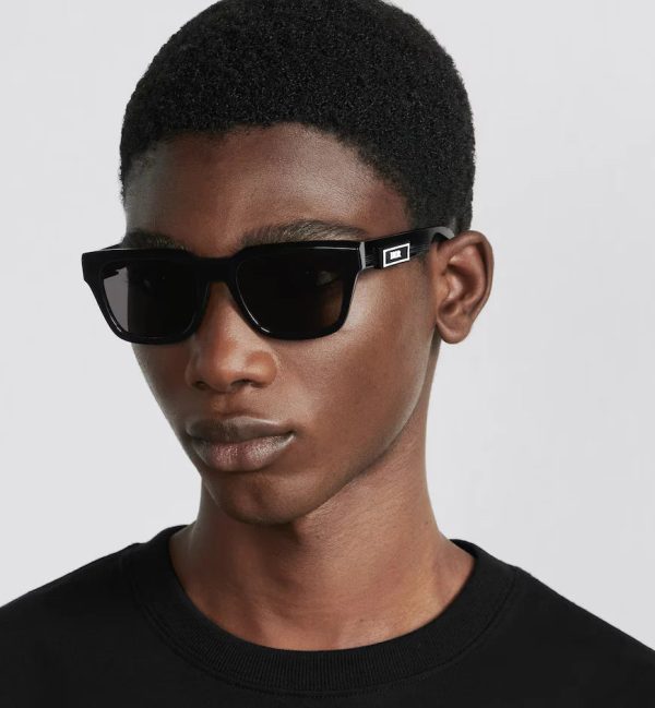 Black Rectangular Sunglasses DB23S1I - 图片 5