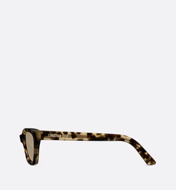 Beige Tortoiseshell-Effect Butterfly Sunglasses DMNGB1I - 图片 3