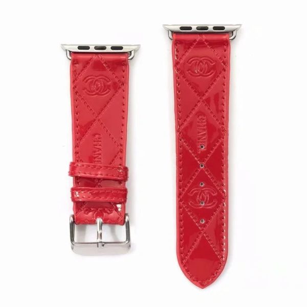 GLOSSY LEATHER APPLE WATCH BAND - 图片 19