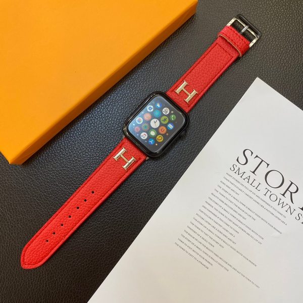 Genuine Pattern Leather Apple Watch Strap - 图片 4