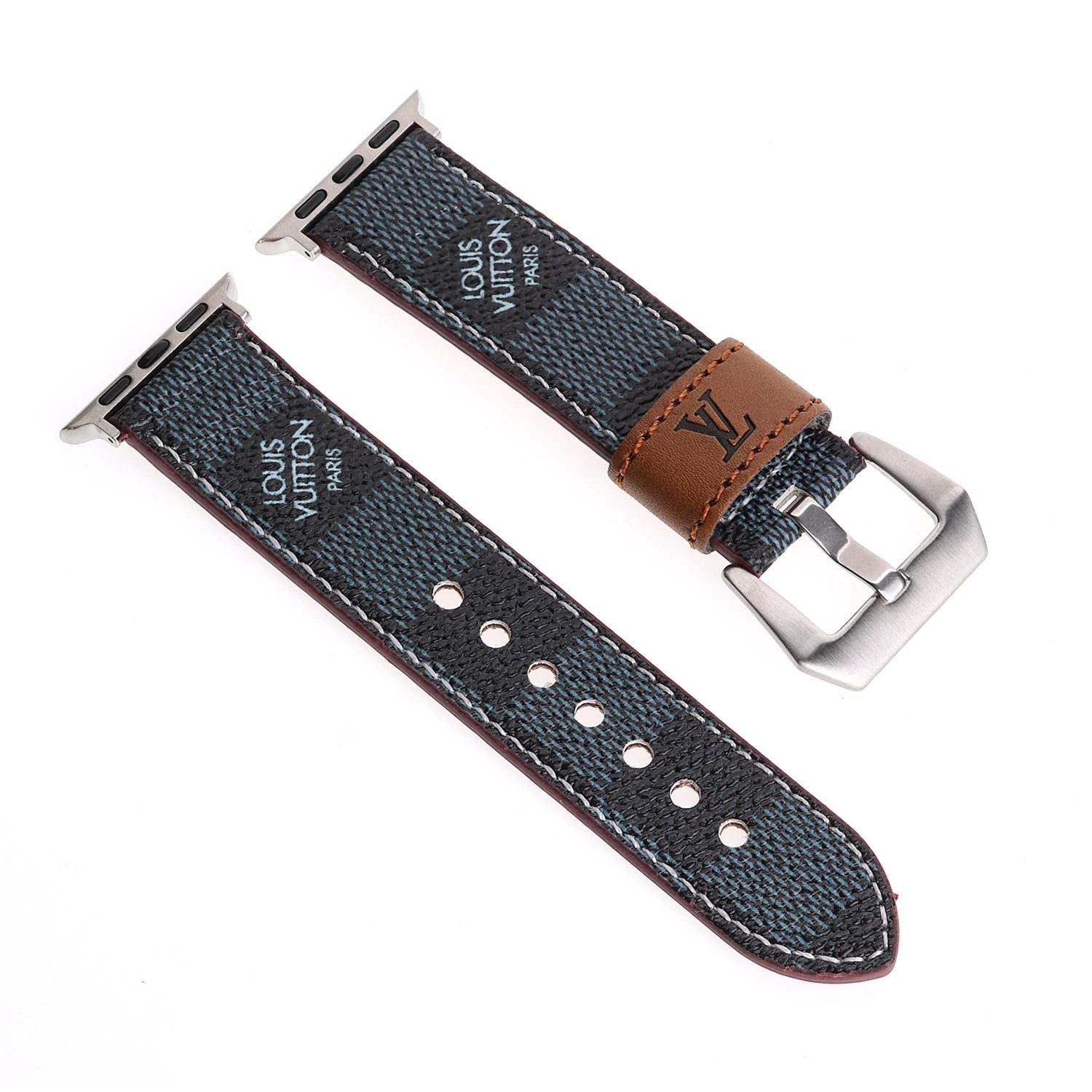 LEATHER CANVAS LUXURY APPLE WATCH BANDS - 图片 7