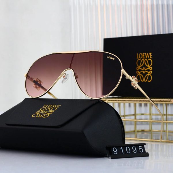 Oval round frame sunglasses - 图片 2