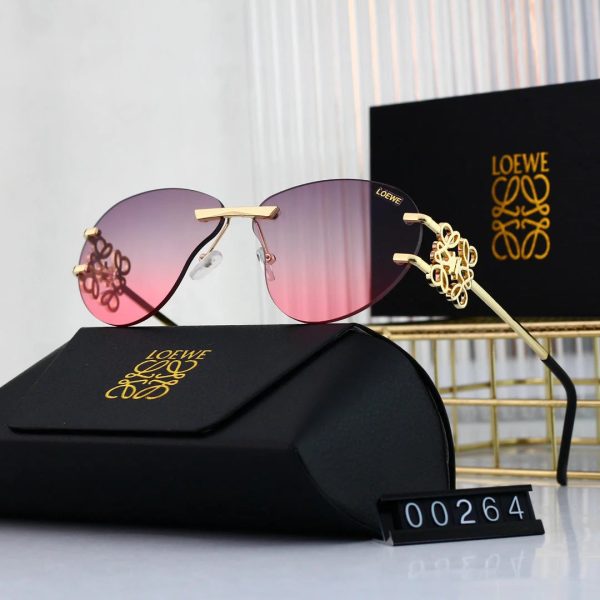 Metal temple gradient sunglasses 00264 - 图片 8