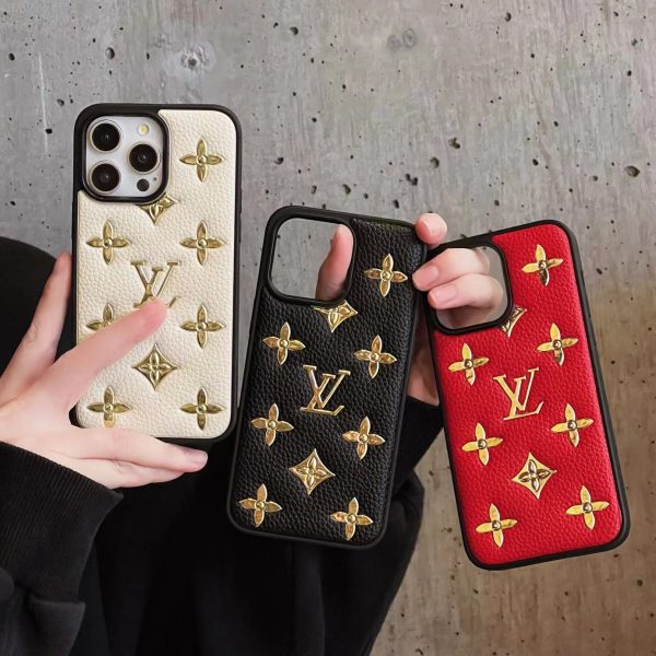 Lou Gold Leather iPhone Case - 图片 4