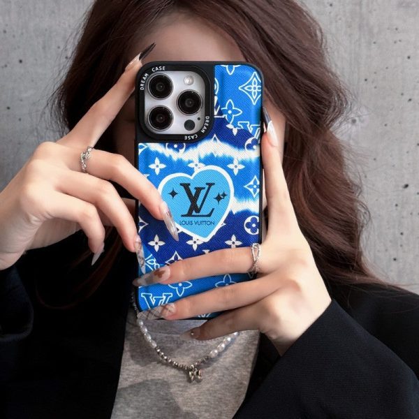 Lou Blue Leather iPhone Case - 图片 4
