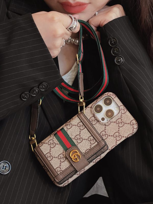 GG Card Bag Crossbody iPhone Case - 图片 5
