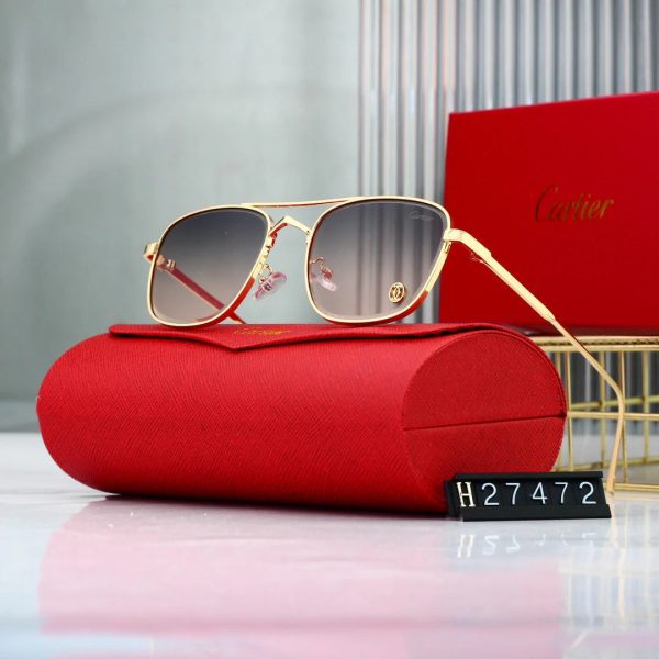 Golden Frame Sunglasses - 图片 8