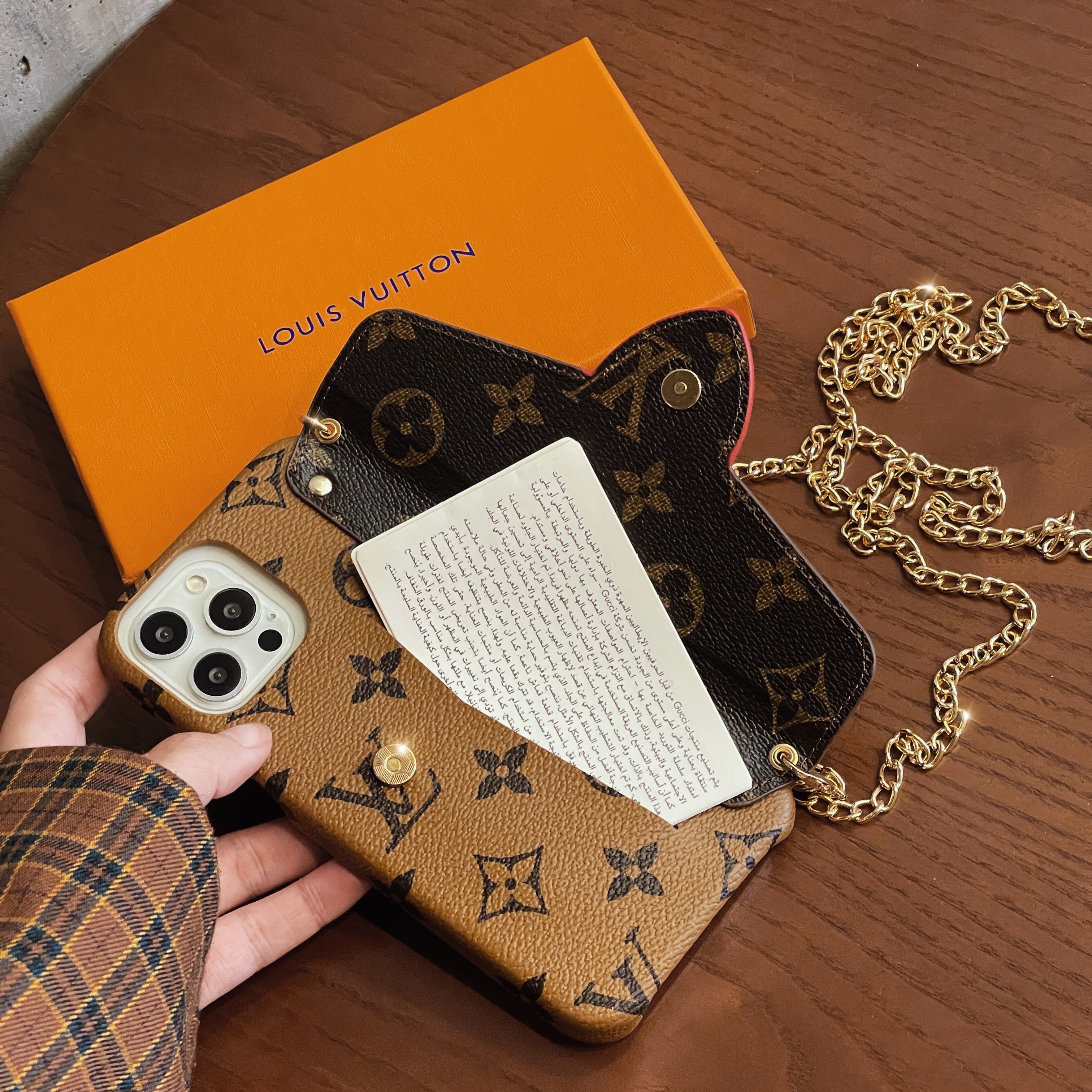 Lou Gold CrossBody Card Holder iPhone Case - 图片 8