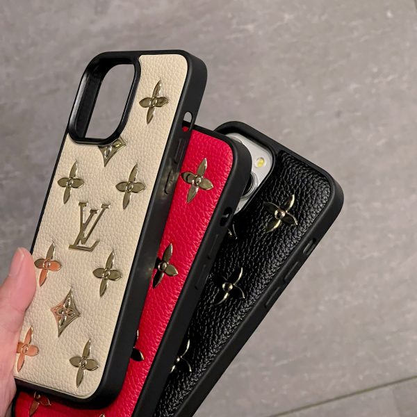 Lou Gold Leather iPhone Case - 图片 3