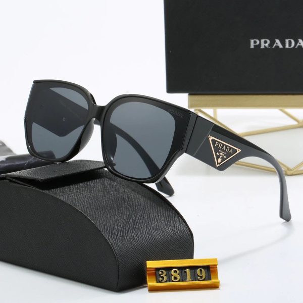 Thick Frame Retro Sunglasses - 图片 14