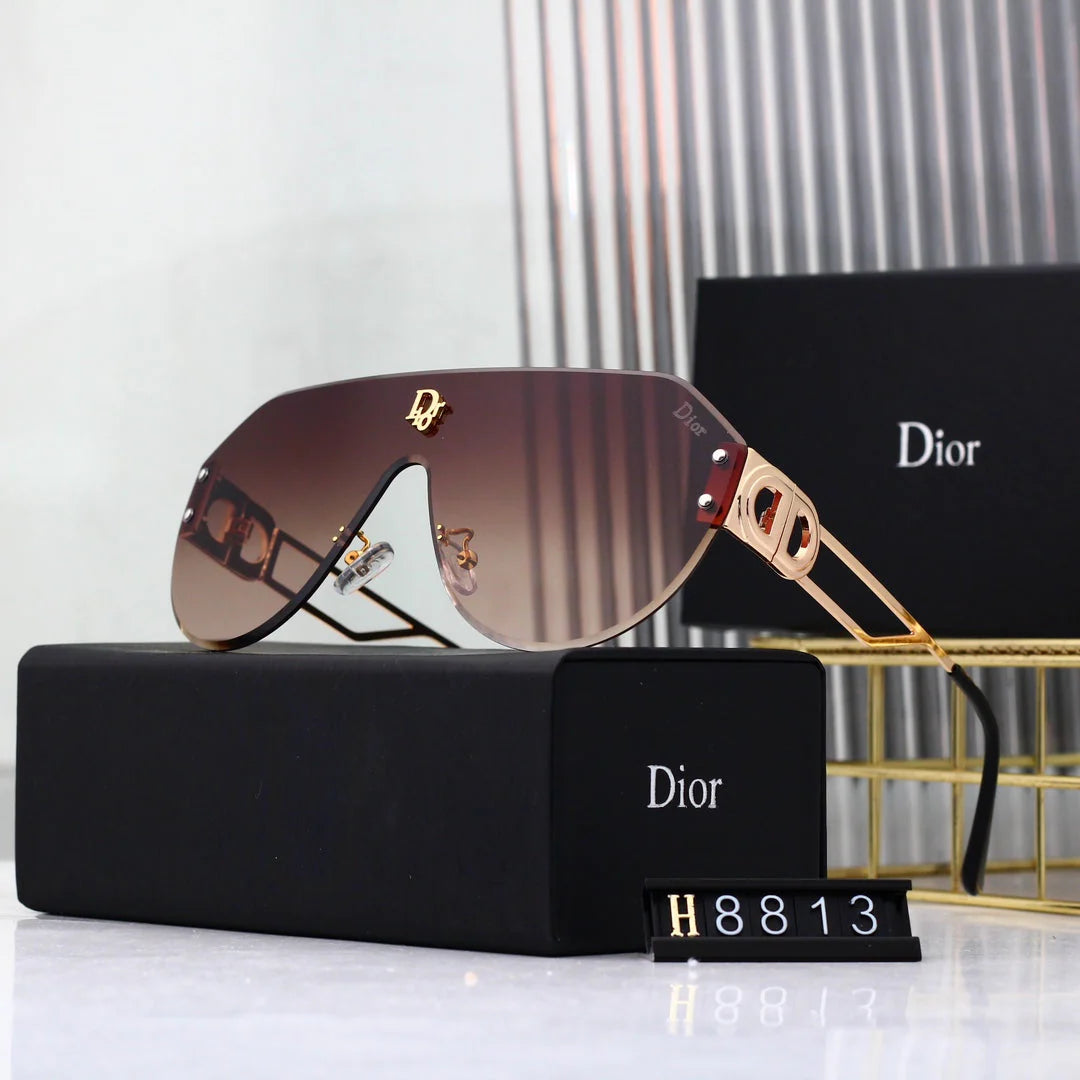 Vintage One-Piece Sunglasses H8813 - 图片 6