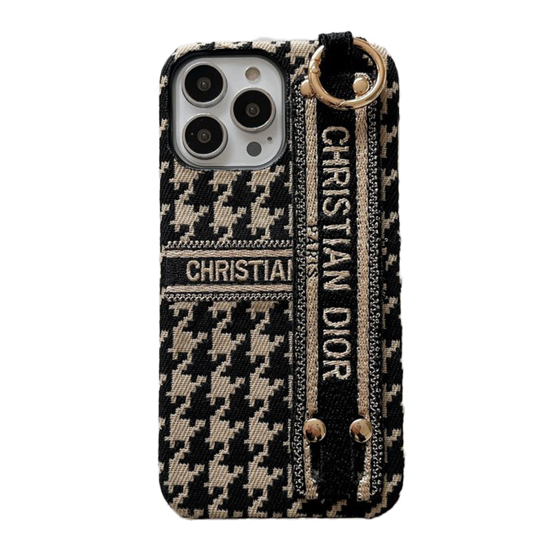 CD Houndstooth Wristband iPhone Case - 图片 10