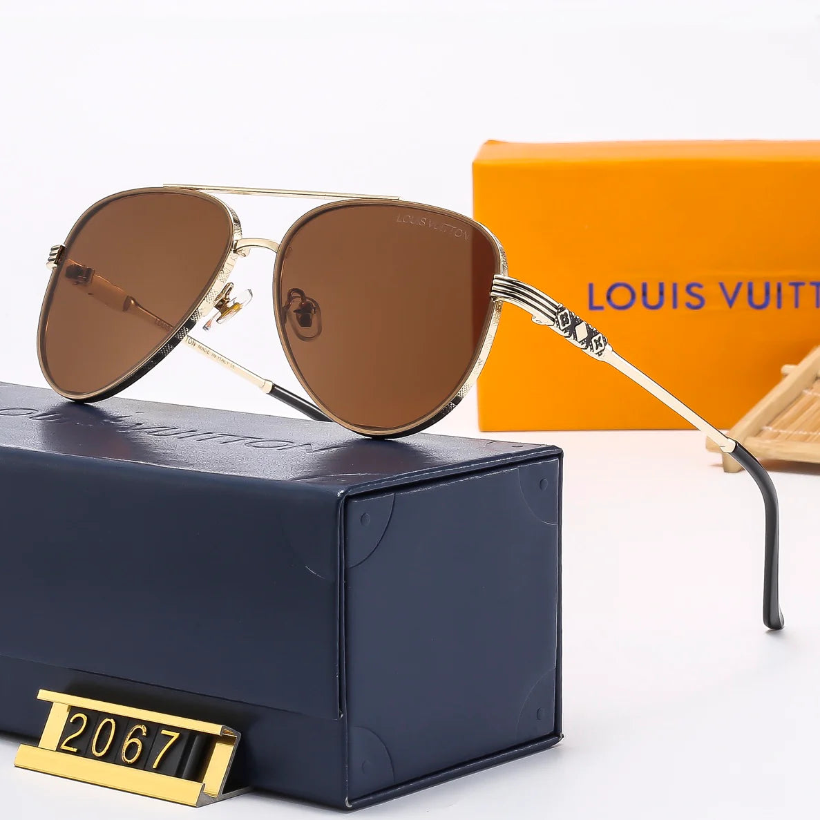 FASHION AVIATOR SUNGLASSES 2067 - 图片 7