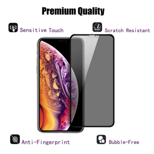 Anti-Spy Full Privacy Screen Protector Tempered Glass iPhone - 图片 3