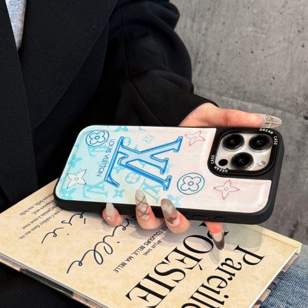 Lou Blue Leather iPhone Case - 图片 5