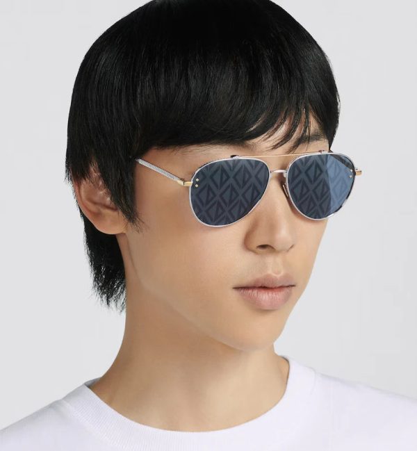 Blue Mirrored Pilot Sunglasses CDDMA1U - 图片 4