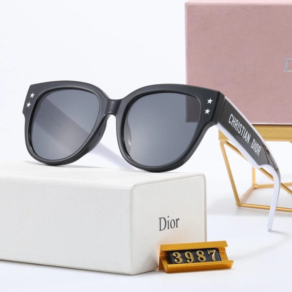 Fashionable Semi-circular Color Matching Sunglasses 3987 - 图片 2
